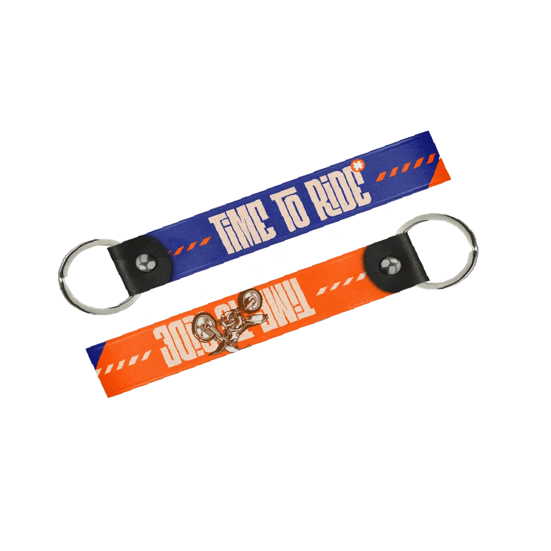 Time To Ride Keytag