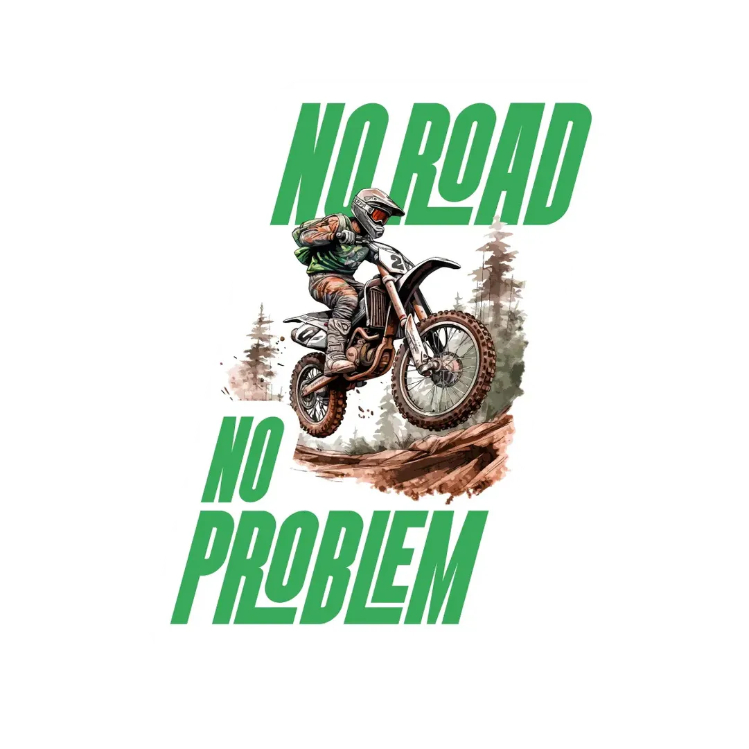 No Road No Problem Sticker