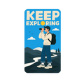 Keep Exploring Sticker