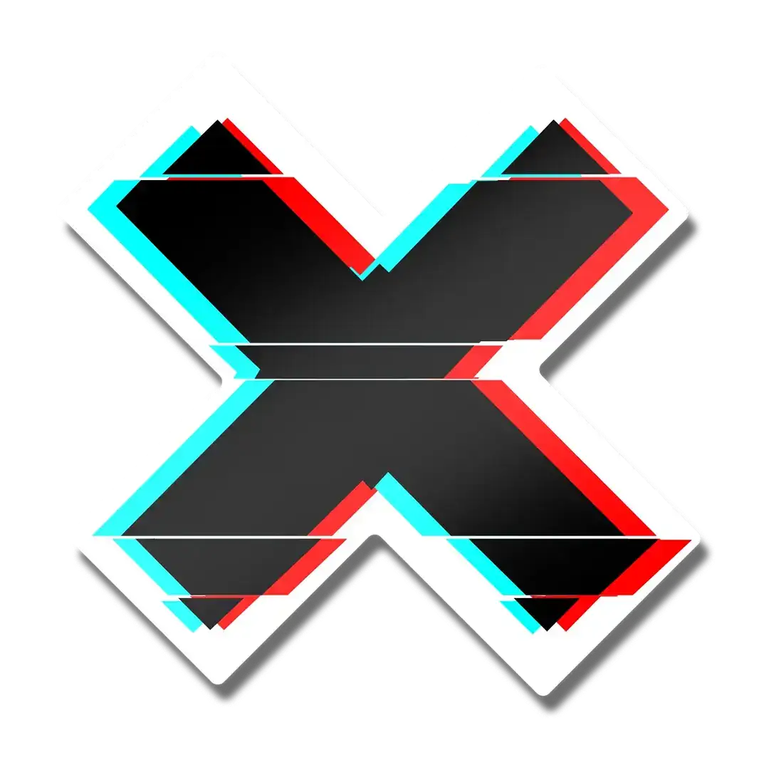 X Distract Sticker