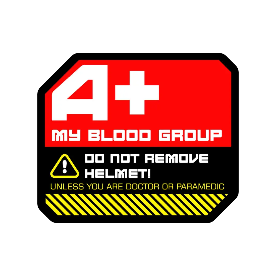 A+ Blood Group Sticker