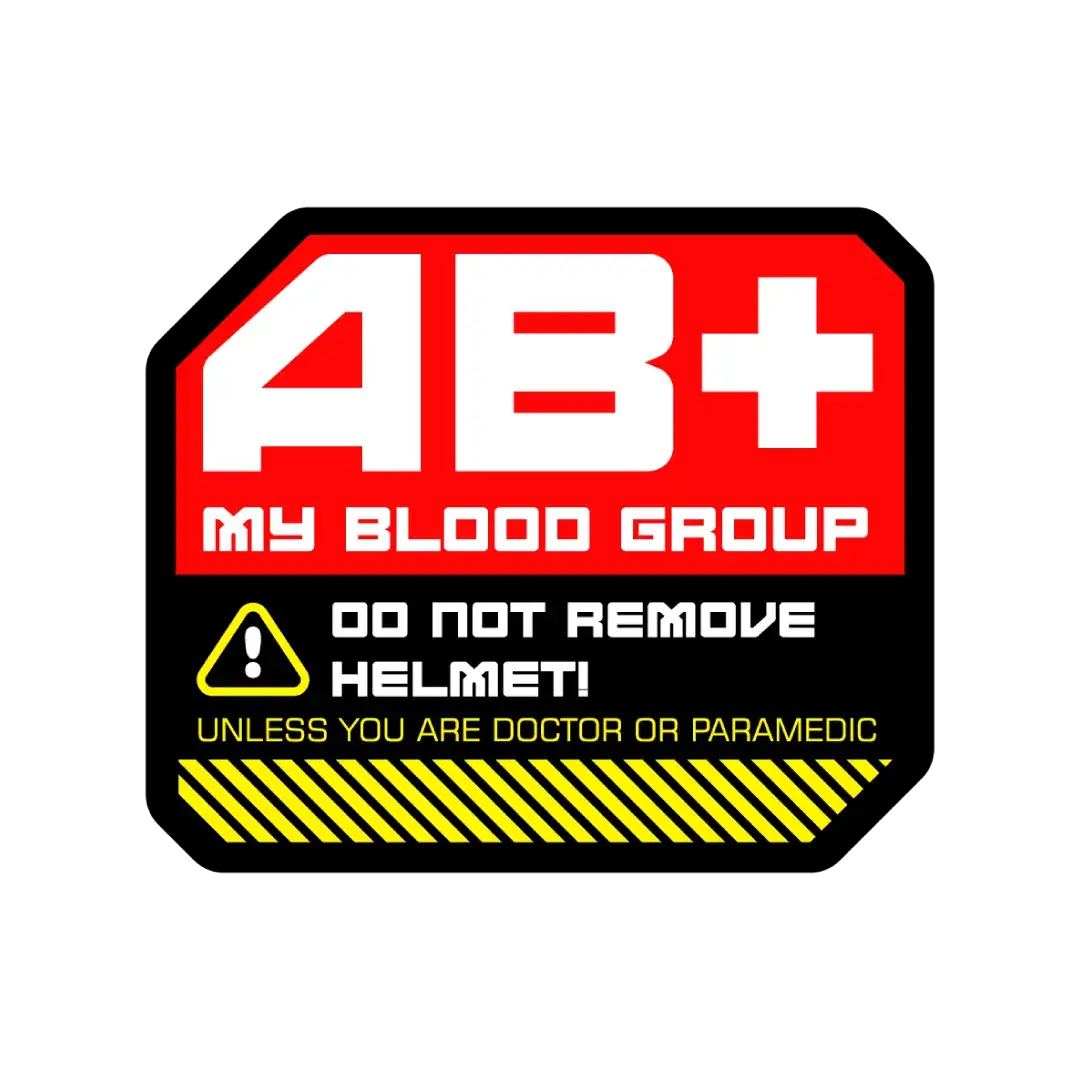 AB+ Blood Group Sticker