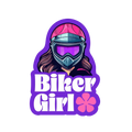 Biker Girl Sticker