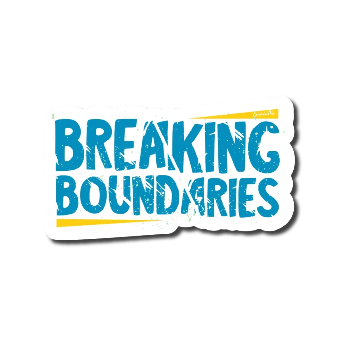 Breaking Boundaries Sticker