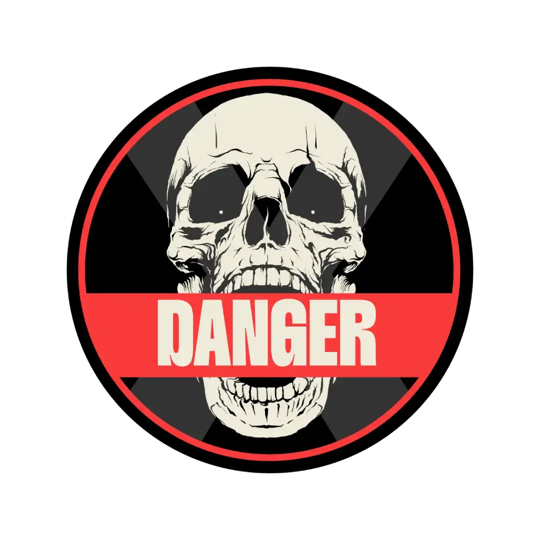 Danger Sticker