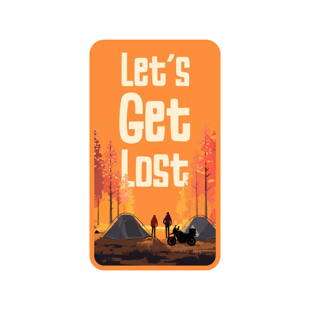 Let's Get Lost Sticker