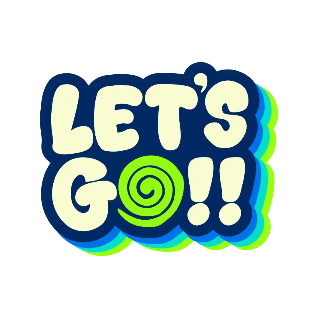 Let's Go Sticker