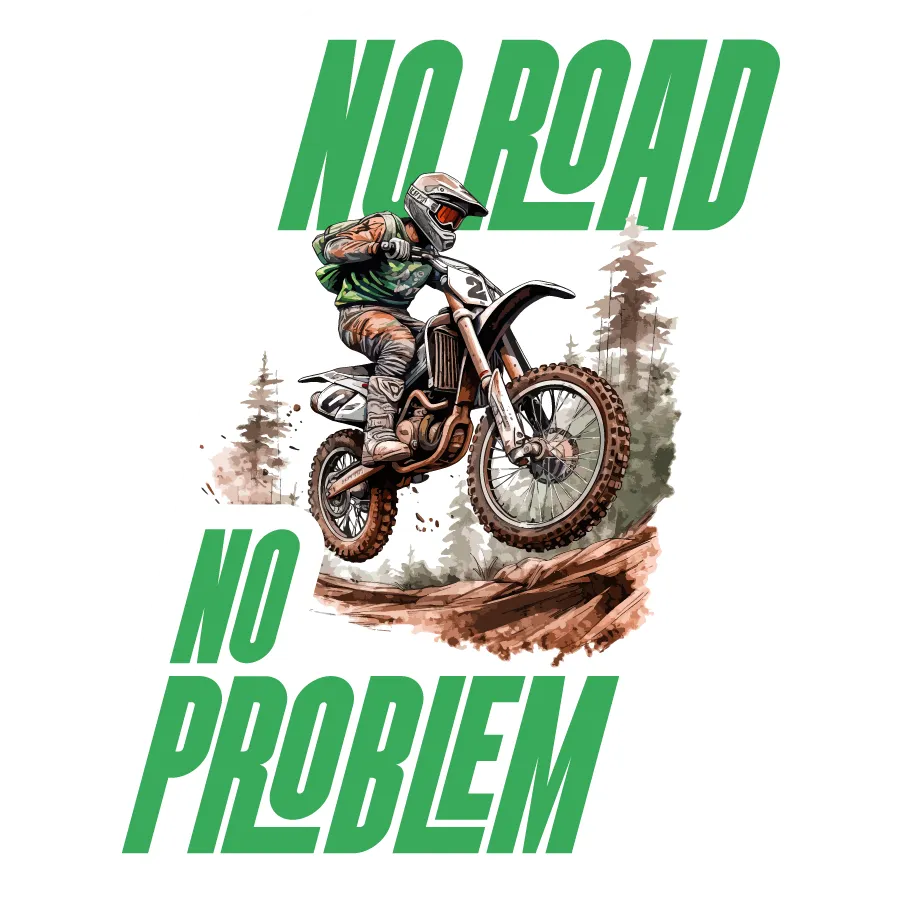 No Road No Problem Sticker – Powershift
