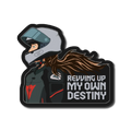 Revving Up My Own Destiny Sticker